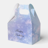 パーソナライズされた凍ってい氷柱 フェイバーボックス (裏面サイド)