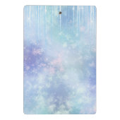 パーソナライズされた凍ってい氷柱 ミニクリップボード (裏面)