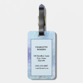 パーソナライズされた凍ってい氷柱 ラゲッジタグ (裏面縦)