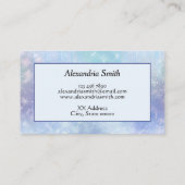 パーソナライズされた凍ってい氷柱 名刺 (裏面)