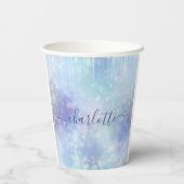 パーソナライズされた凍ってい氷柱 紙コップ (裏面)