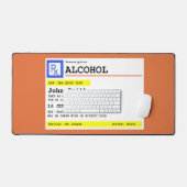 パーソナライズされた処方アルコユーモアのあるール デスクマット (キーボード&マウス)