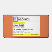 パーソナライズされた処方アルコユーモアのあるール デスクマット (正面)