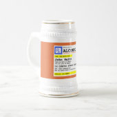 パーソナライズされた処方アルコユーモアのあるール ビールジョッキ (正面左)