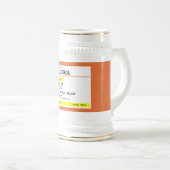 パーソナライズされた処方アルコユーモアのあるール ビールジョッキ (正面右)