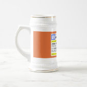 パーソナライズされた処方アルコユーモアのあるール ビールジョッキ (左)