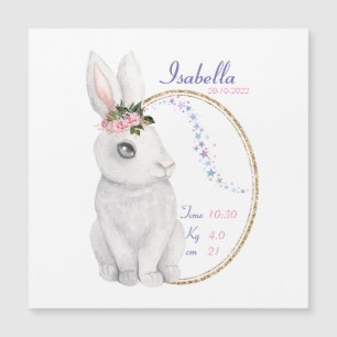  パーソナライズされた出産発表の磁気カード