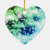 パーソナライズされた初めてのクリスマスそしてミセス セラミックオーナメント (裏面)