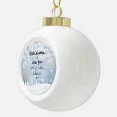 パーソナライズされた初めてのクリスマスと新年 セラミックボールオーナメント (右)