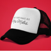 「パーソナライズされた初めてのクリスマスはミセスだ」 姓 キャップ