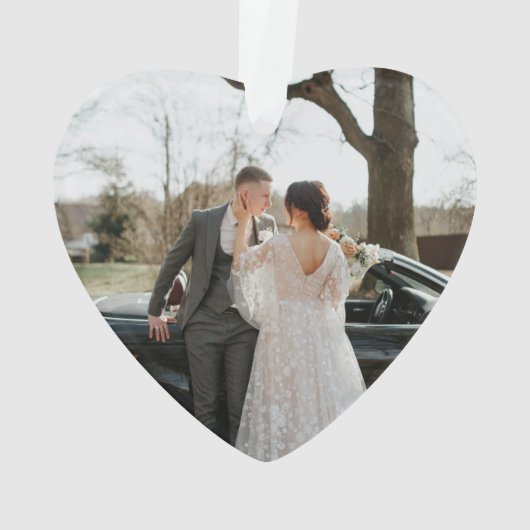 パーソナライズされた初めてのクリスマス婚約したギフトオーナメント オーナメント (裏面)