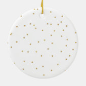 パーソナライズされた初めてのクリスマス結婚したオーナメント セラミックオーナメント (裏面)