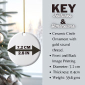 パーソナライズされた初めてのクリスマス結婚したオーナメント セラミックオーナメント