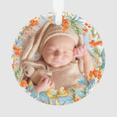 パーソナライズされた初めてのクリスマス オーナメント (裏面)