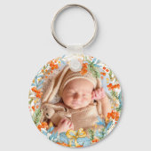 パーソナライズされた初めてのクリスマス キーホルダー (裏面)