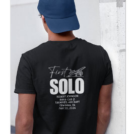 パーソナライズされた初単独飛行 | パイロット | 飛行機 Tシャツ