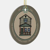 パーソナライズされた初年度ホーム実在エテート購入者 セラミックオーナメント (右)