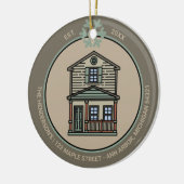 パーソナライズされた初年度ホーム実在エテート購入者 セラミックオーナメント (左)