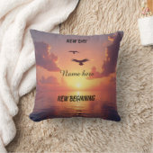 パーソナライズされた前向き装飾用クッション クッション (ブランケット)