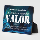 パーソナライズされた勇士の大家6:12 フォトプラーク (側面)