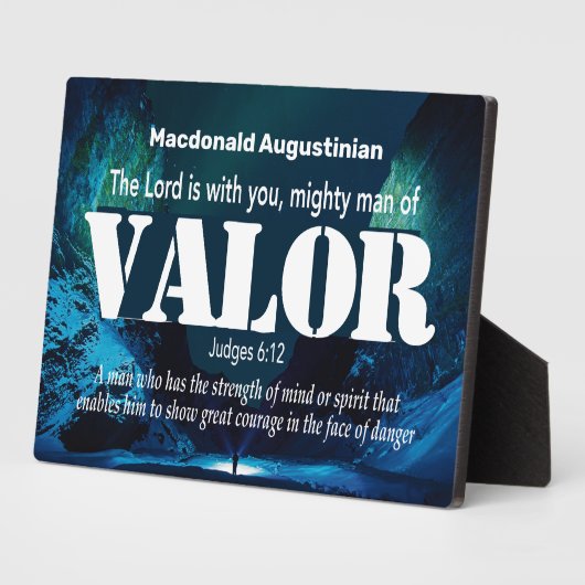 パーソナライズされた勇士の大家6:12 フォトプラーク (側面)