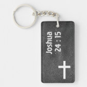パーソナライズされた勇気付けられる引用文|聖書の詩 キーホルダー (正面)