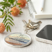 パーソナライズされた勤続年数 キーホルダー (側面)