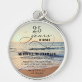 パーソナライズされた勤続年数 キーホルダー (正面)