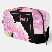 パーソナライズされた化粧品バッグ – ピンクアジサイ ドップキット (右コーナー)