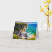 パーソナライズされた北アイルランドの沿岸カード カード (黄色い花)