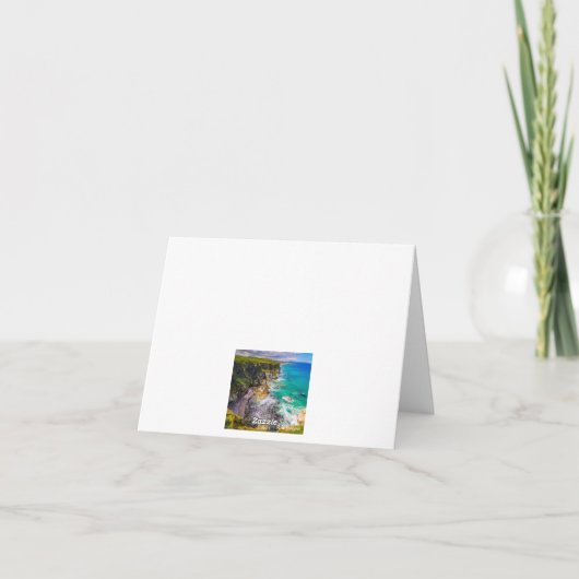 パーソナライズされた北アイルランドの沿岸カード カード (裏面)