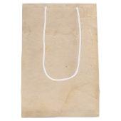 パーソナライズされた北極急行便クリスマス ミディアムペーパーバッグ (裏面)