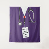 パーソナライズされた医学校卒業おめでとう タペストリー (正面)