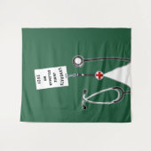 パーソナライズされた医学校卒業おめでとう タペストリー (正面(横))