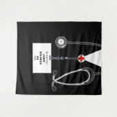 パーソナライズされた医学校卒業おめでとう タペストリー (正面(横))