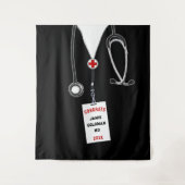 パーソナライズされた医学校卒業おめでとう タペストリー (正面)