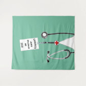 パーソナライズされた医学校卒業おめでとう タペストリー (正面(横))