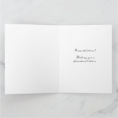 パーソナライズされた医学校卒業カード カード (内部)