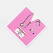 パーソナライズされた医学校卒業パーティナプキ スタンダードランチョンナプキン (角)