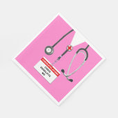 パーソナライズされた医学校卒業パーティナプキ スタンダードランチョンナプキン (角)