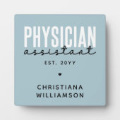 パーソナライズされた医師アシスタント PA 卒業 フォトプラーク (正面)