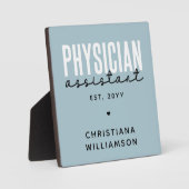 パーソナライズされた医師アシスタント PA 卒業 フォトプラーク (正面)