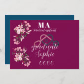 パーソナライズされた医療アシスタントの卒業生 招待状 (正面/裏面)