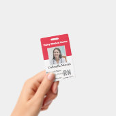 パーソナライズされた医療従事者写真IDバッジ バッジ (手持ち)