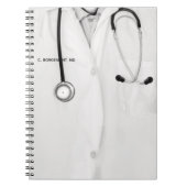 パーソナライズされた医者ギフトアイディア手帳 ノートブック (正面)