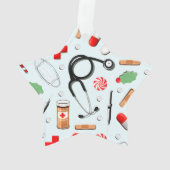 パーソナライズされた医 オーナメント (裏面)