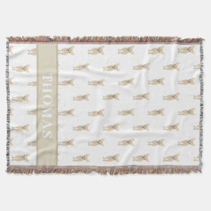 パーソナライズされた千華華 スローブランケット