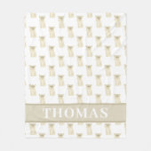 パーソナライズされた千華華 フリースブランケット (正面)