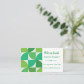 パーソナライズされた半モダン世紀 名刺 (スタンド正面)