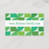 パーソナライズされた半モダン世紀 名刺 (裏面)